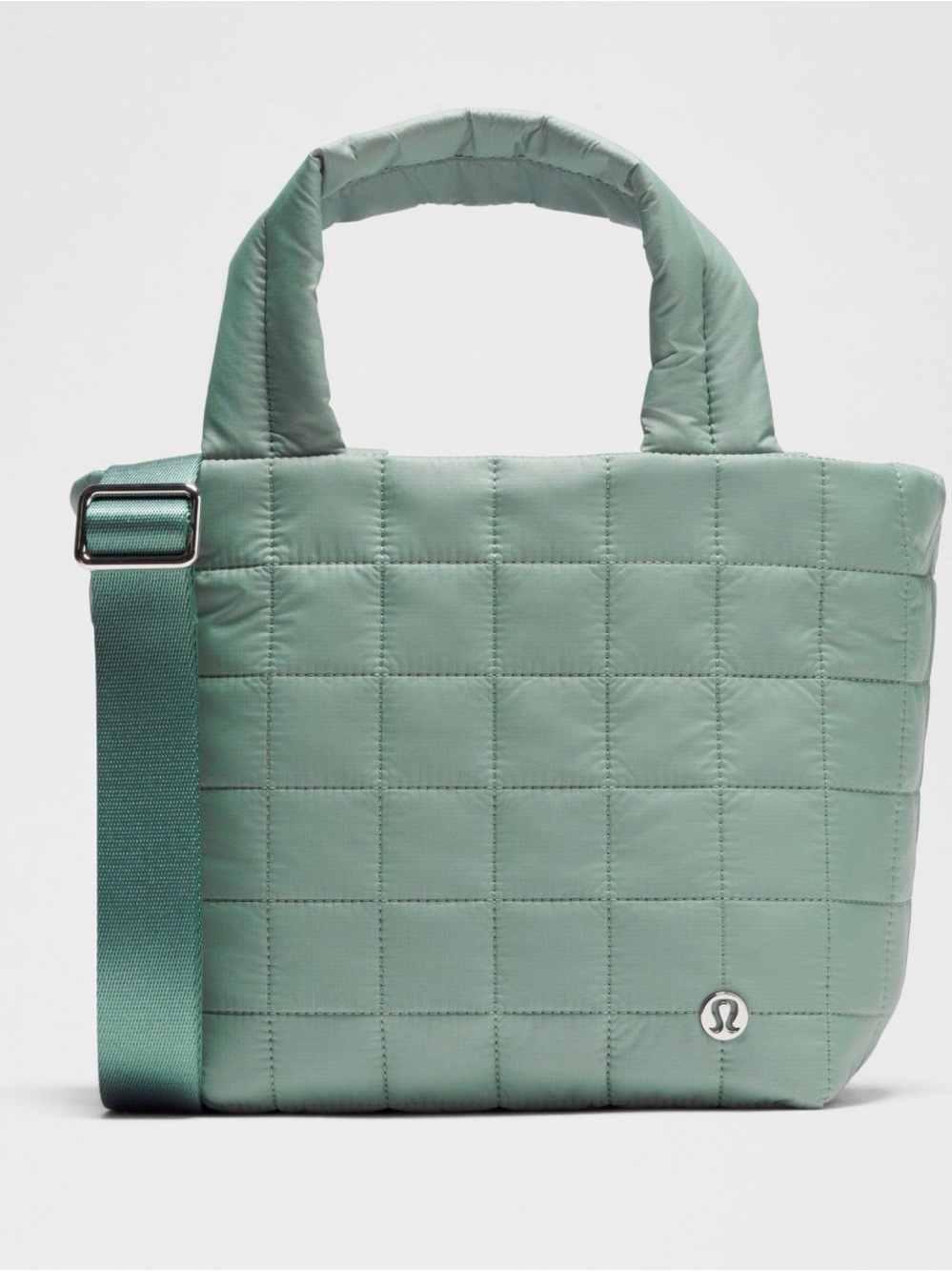 lululemon athletica Quilted Mint Tote with Adjustable Strap